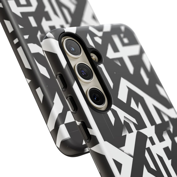 Zwart-Wit Geometrisch Patroon