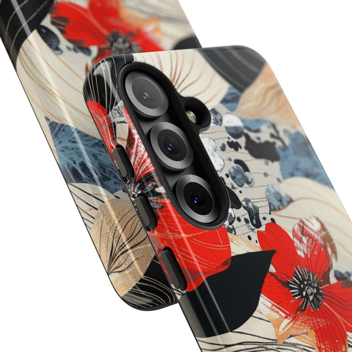 Rood Bloemen Abstract Patroon