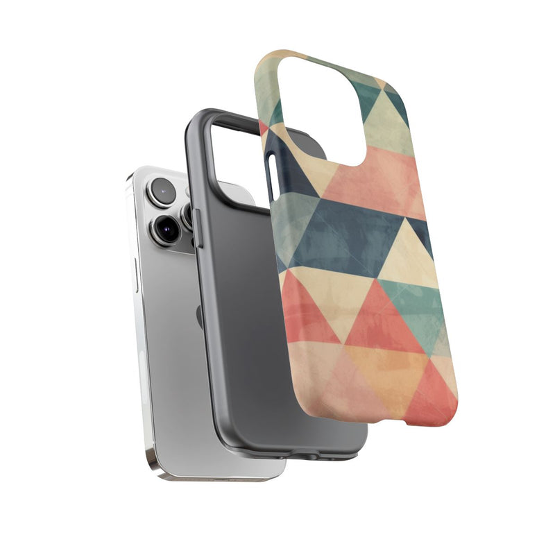 Gedempt Geometrisch Driehoekpatroon