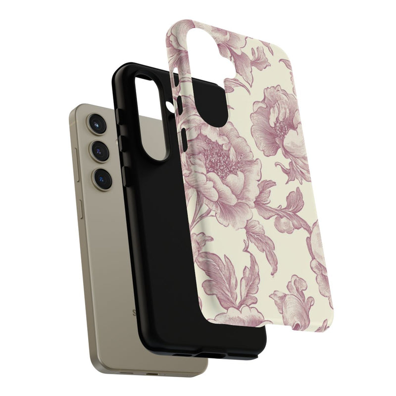 Elegante Victoriaanse Bloemenprint
