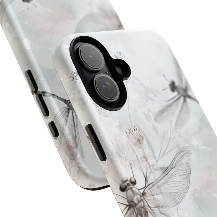 Grijze Libellen met Fijne Bloemen