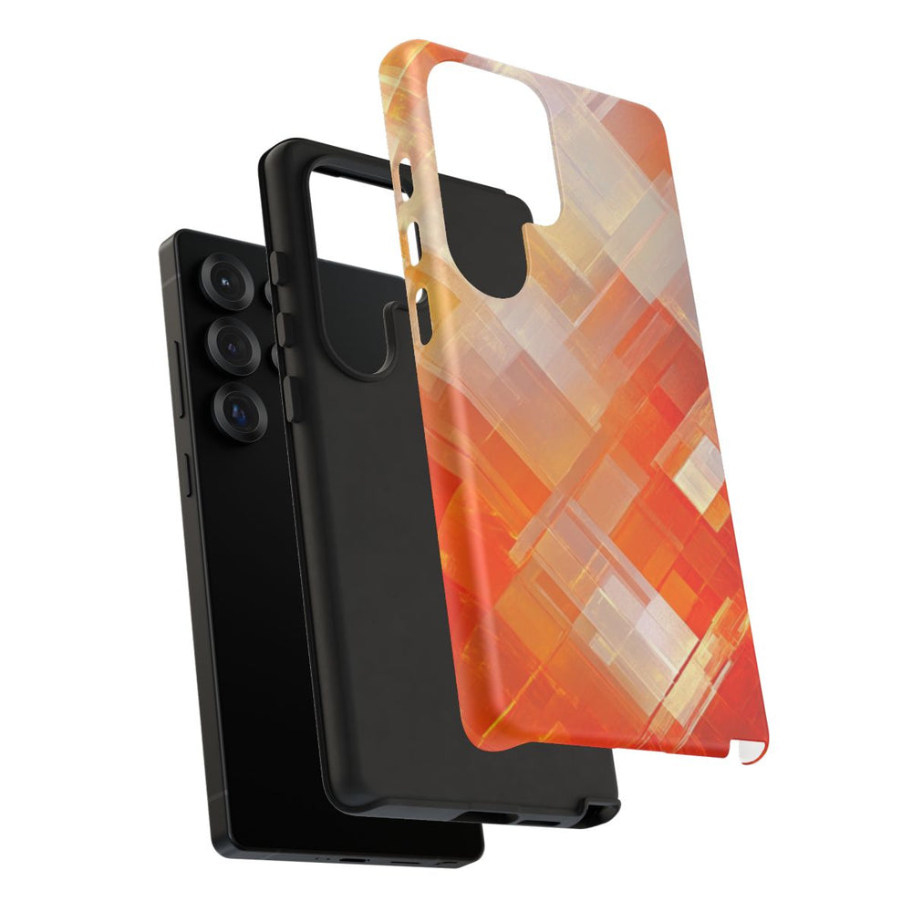 Abstract Geometrisch Oranje Patroon