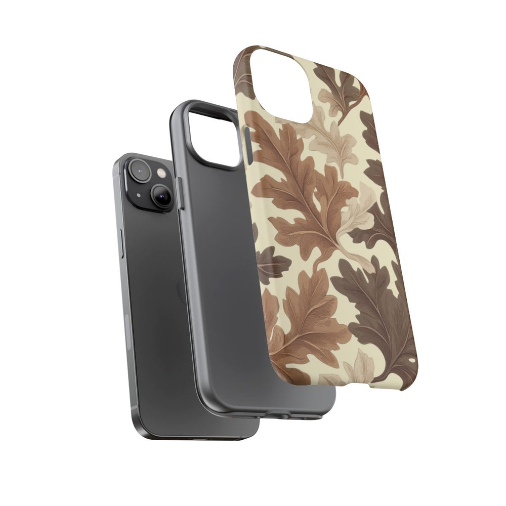 Eikenbladerenpatroon in Neutrale Kleuren
