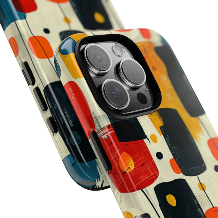 Mid-Century Abstract Geometrisch Patroon