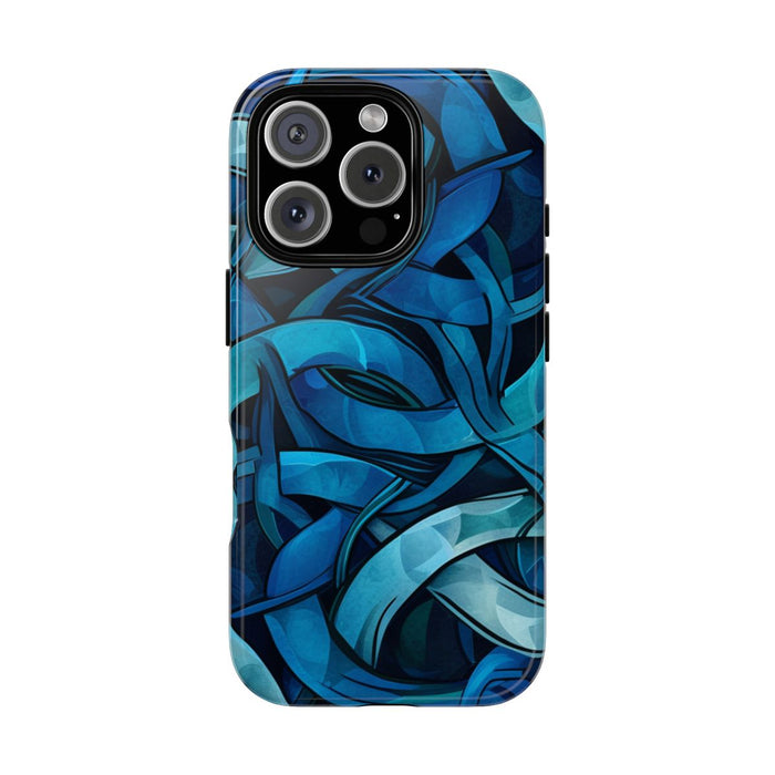 Blauw Keltisch Knoopmotief
