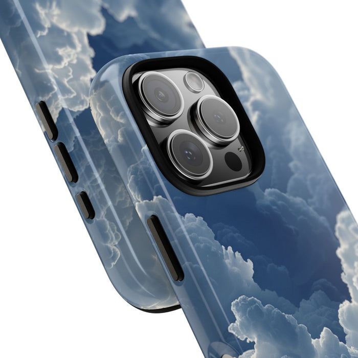 3D Blauw Wolkenpatroon