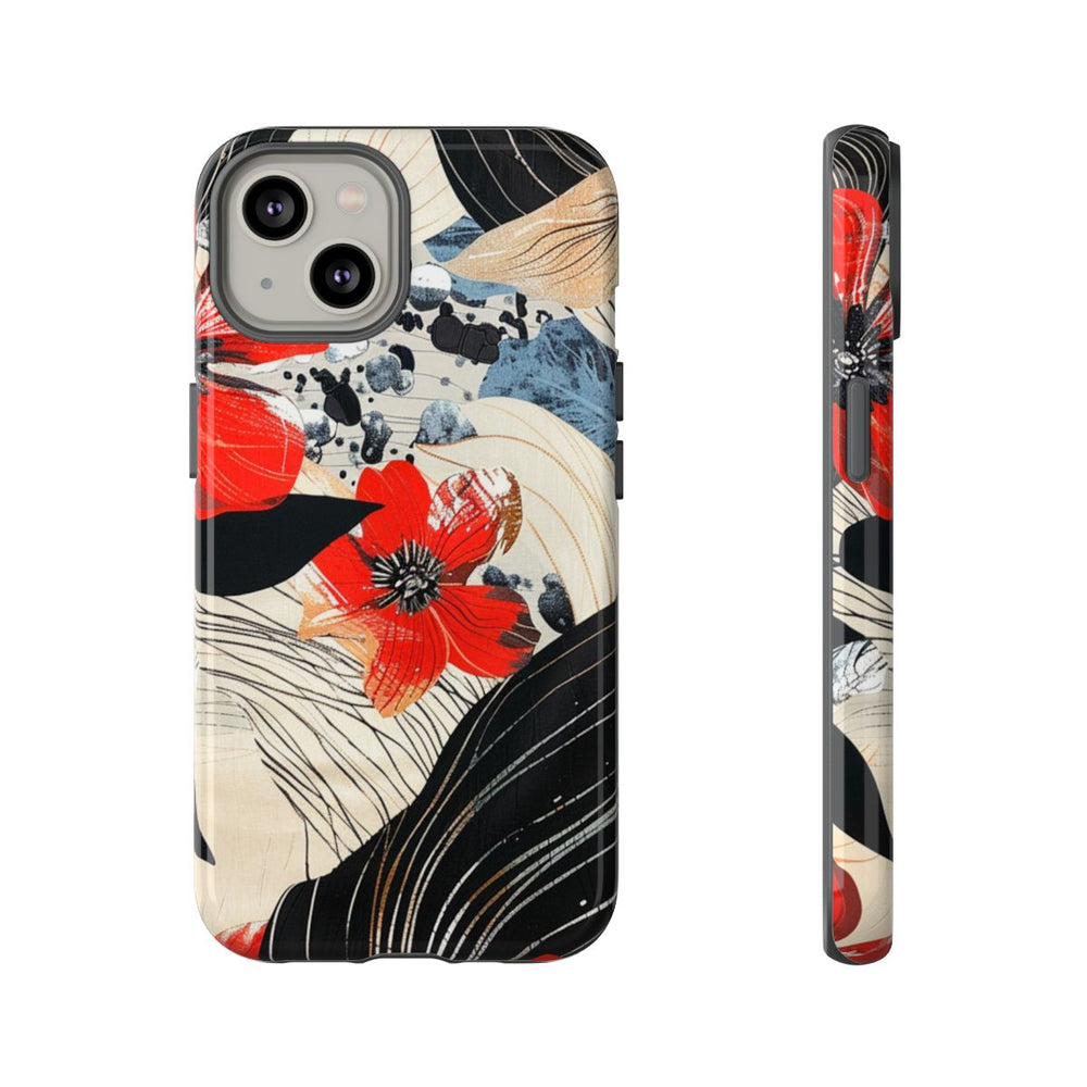 Rood Bloemen Abstract Patroon