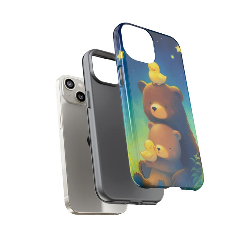 Schattige Beren en Eendjes onder Sterrenhemel