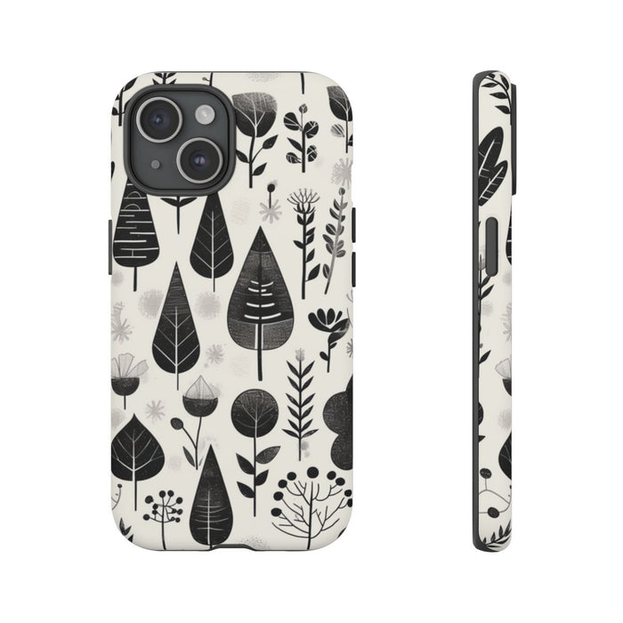 Monochroom Botanisch Patroon