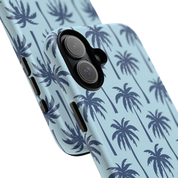 Blauw Palmbomenpatroon