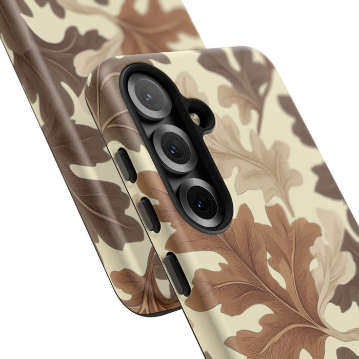 Eikenbladerenpatroon in Neutrale Kleuren