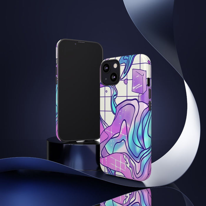 Abstract Kristal Vaporwave Patroon