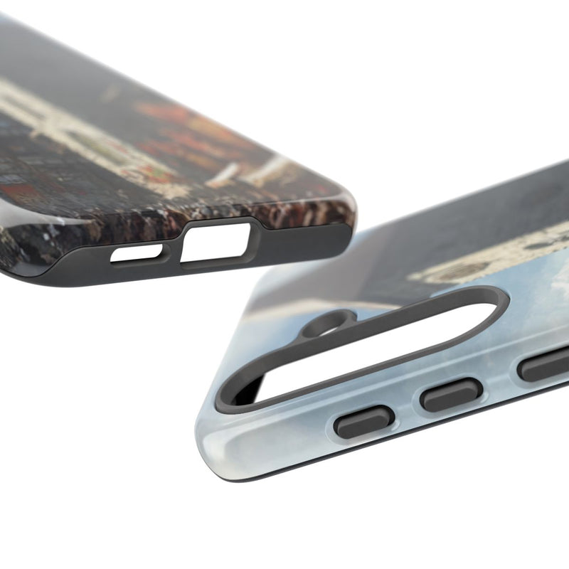 Middeleeuws Europees Dorpsstraat Tafereel