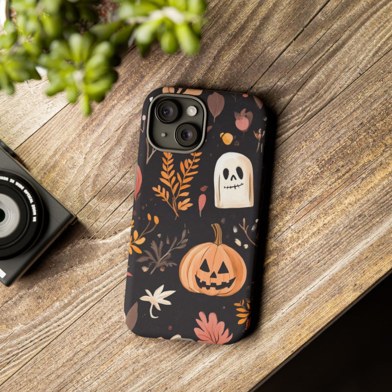 Halloween Pompoen- en Spookmotief