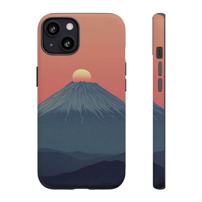 Zonsondergang bij de Berg Fuji