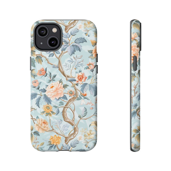 Pastel Chinoiserie Bloemenpatroon