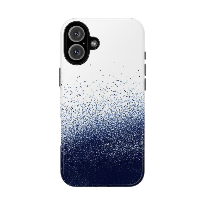 Abstracte Puntjesstructuur in Marineblauw