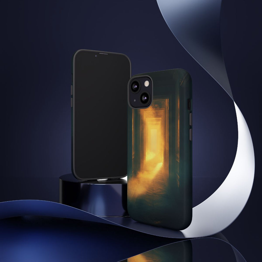 Mistige Gang met Gloeiend Licht