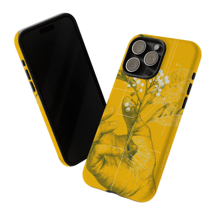 Hand met Botanische Bladeren en Bessen Illustratie