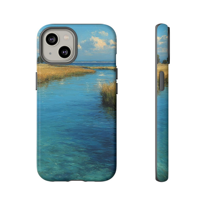 Blauw Lagunelandschap