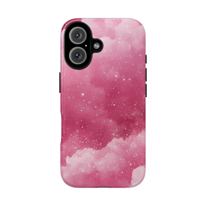Roze Glitterwolkenpatroon