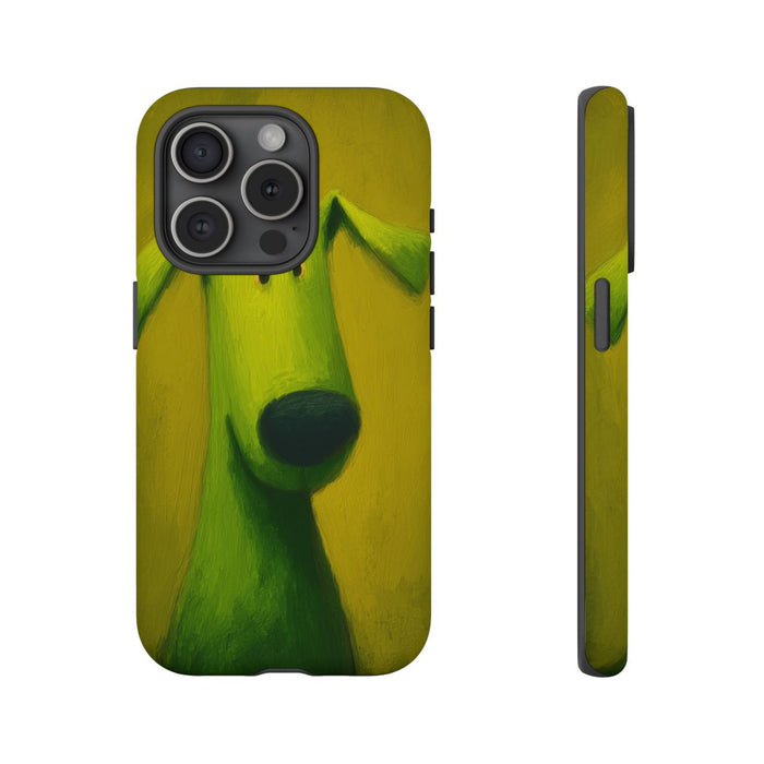Groene Hond Mat Stevig Hoesje
