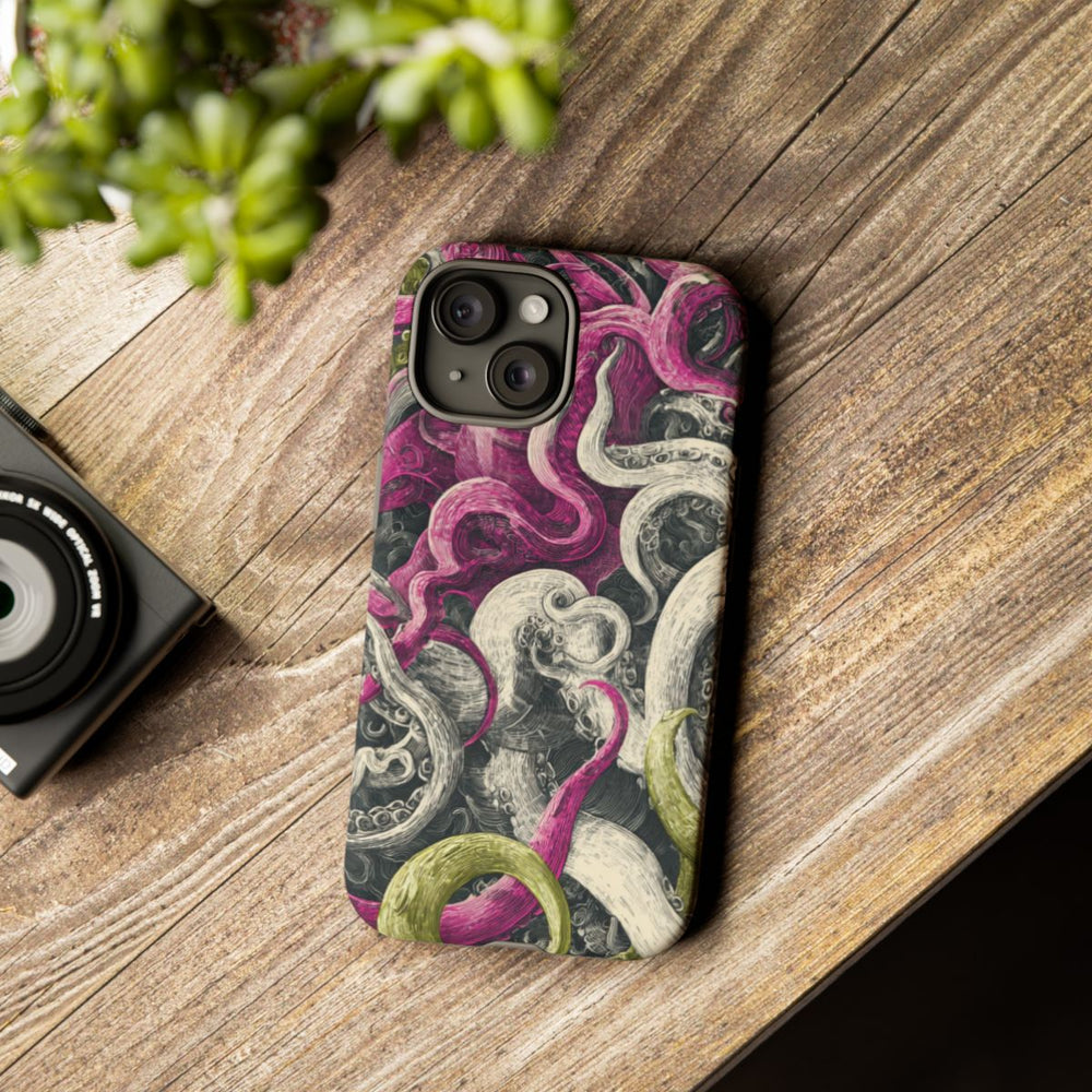 Gedetailleerd Tentakelpatroon met Wervelende Swirls