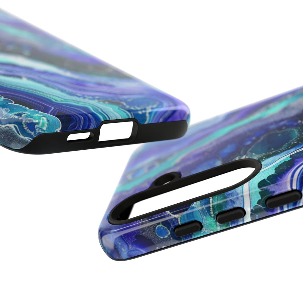 Blauw en Paars Geode-Wervelpatroon