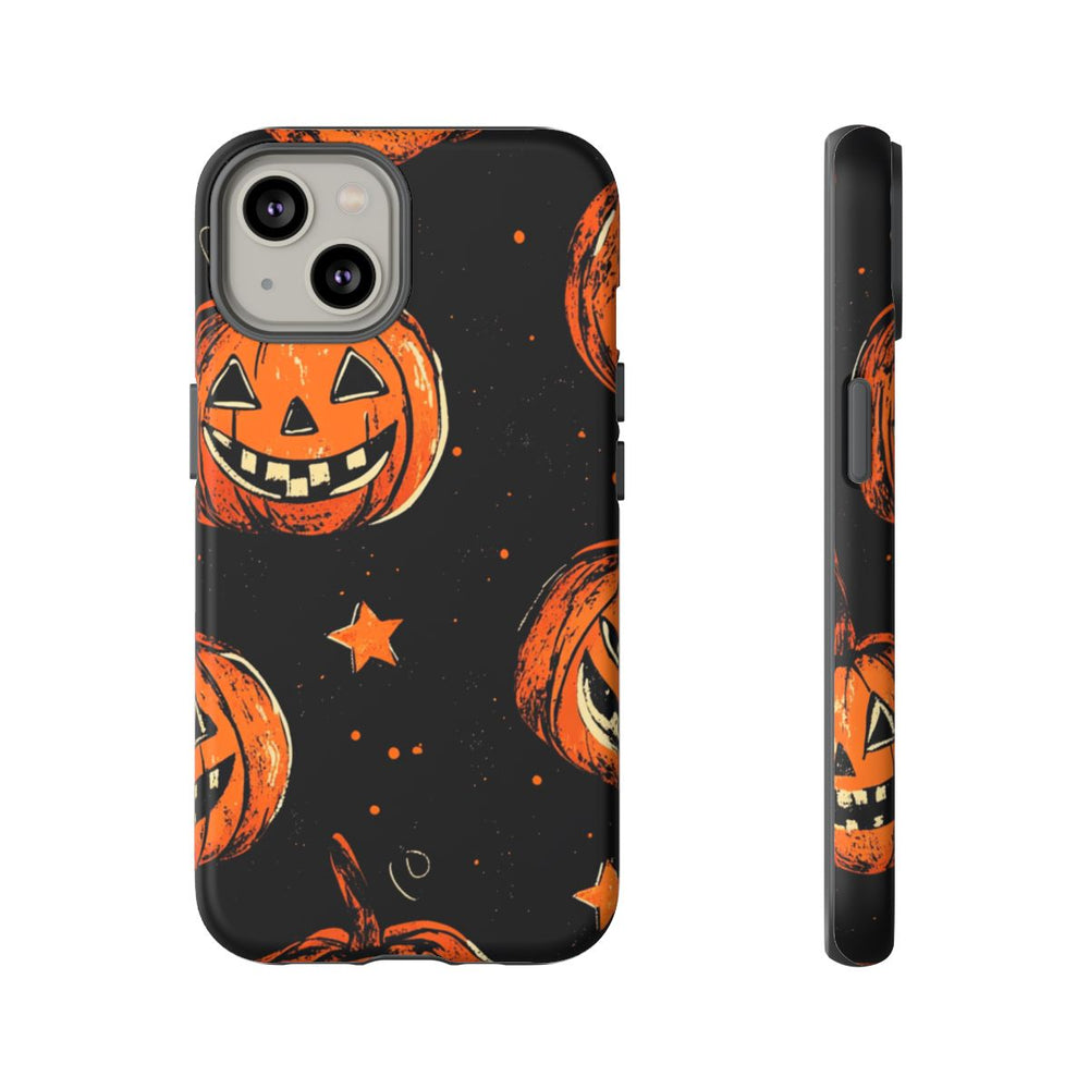 Grunge Halloween Pompoenenpatroon