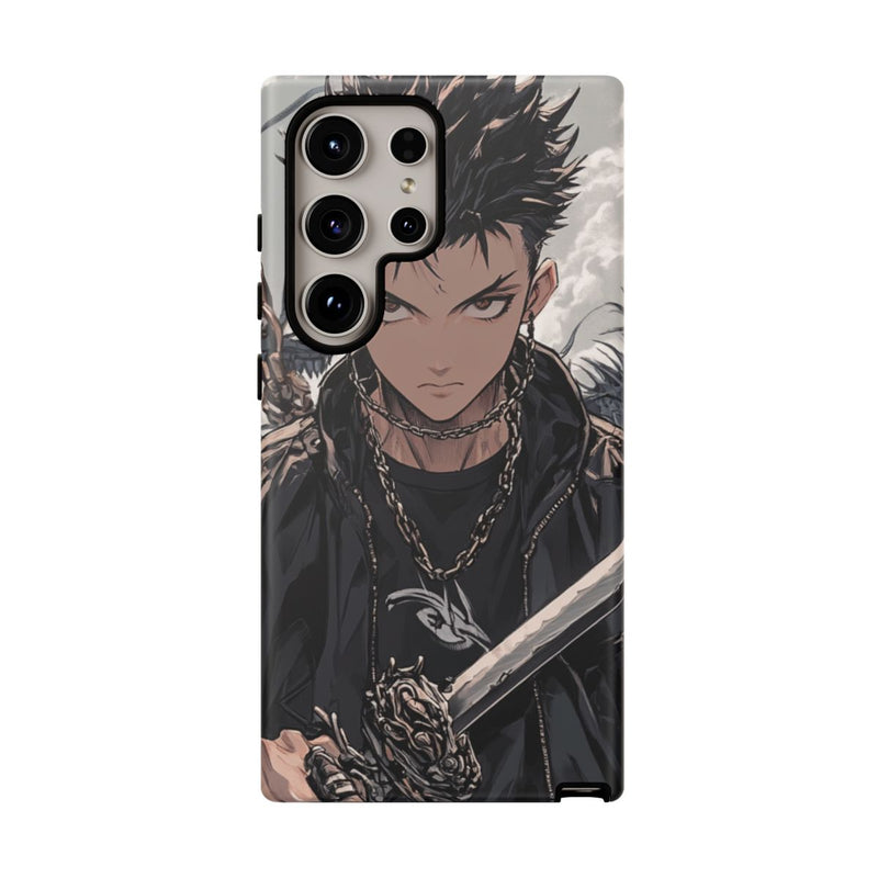 Anime Strijder met Zwaard en Draak
