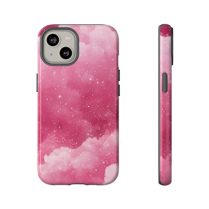 Roze Glitterwolkenstructuur