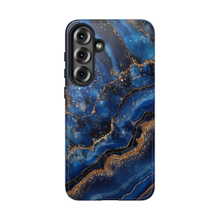 Blauw-Goud Geodepatroon