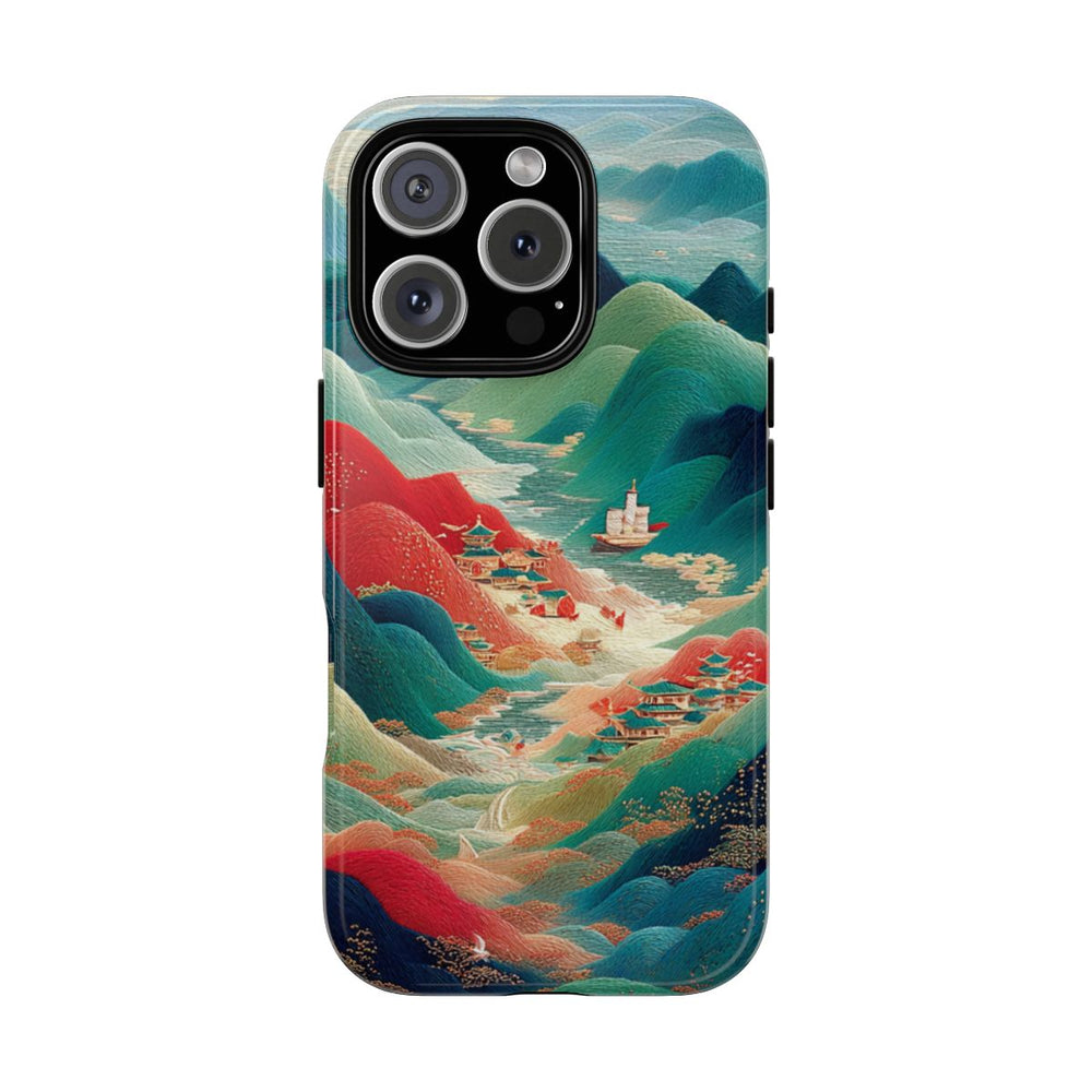 Kleurrijk Berglandschap met Illustratie