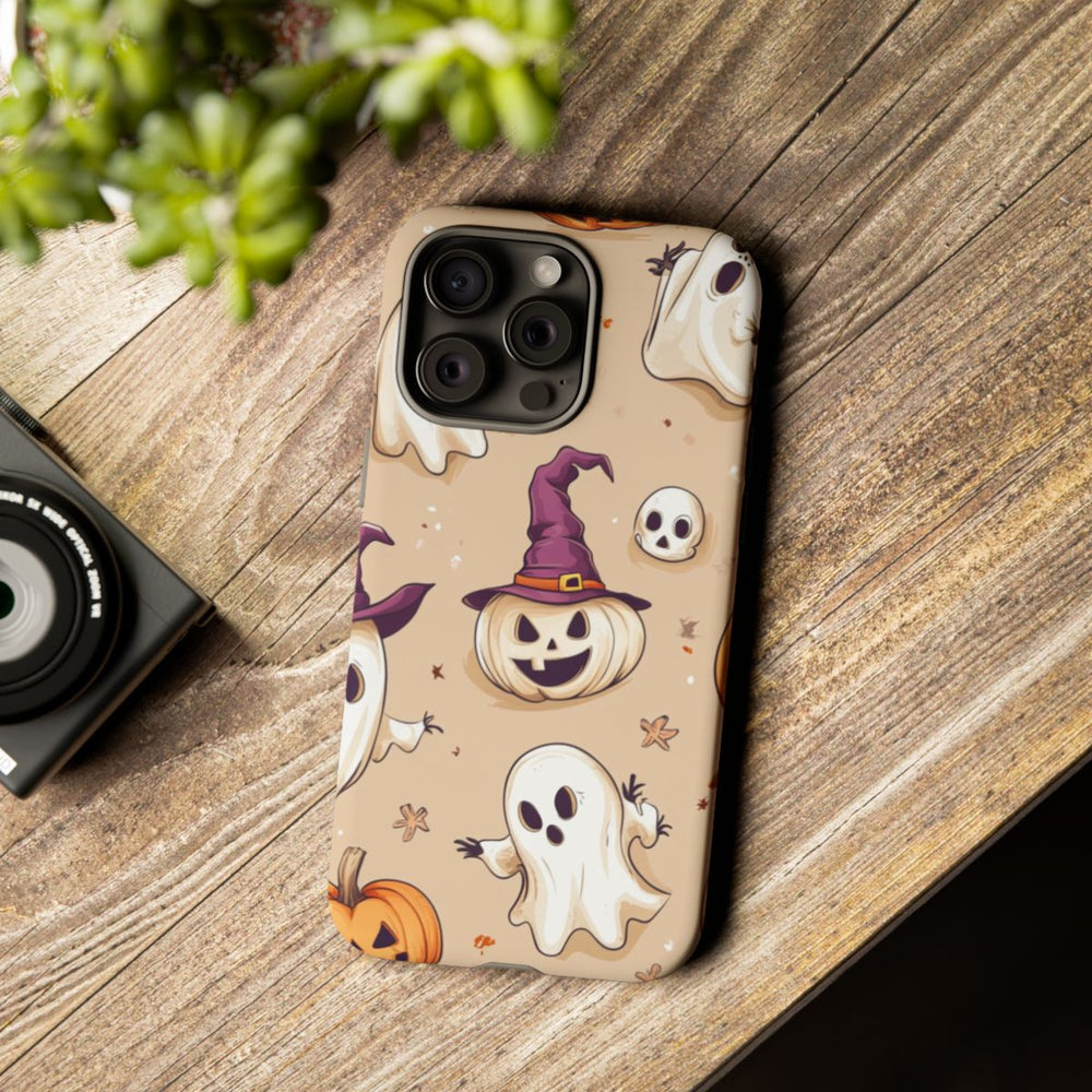 Schattige Halloween Geestjes en Pompoenen Patroon
