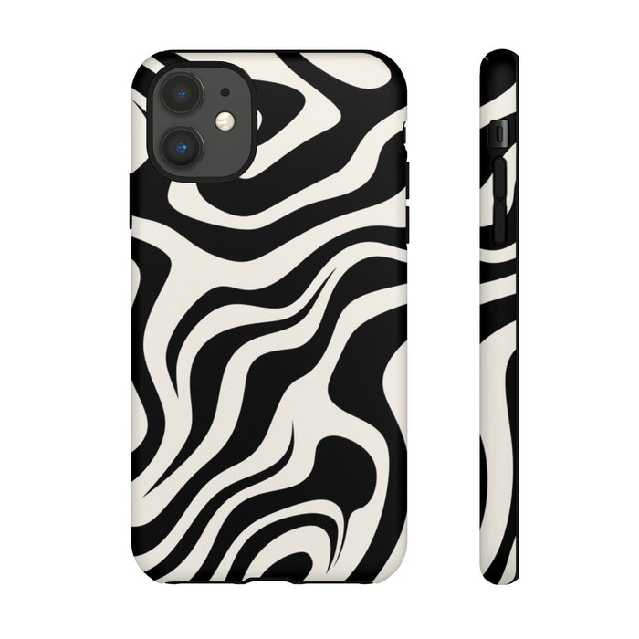 Zwart-Wit Abstract Zebra-Patroon