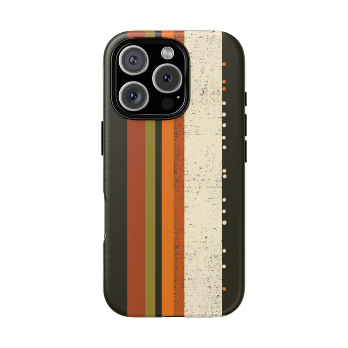 Retro Verticale Strepen en Stippenpatroon