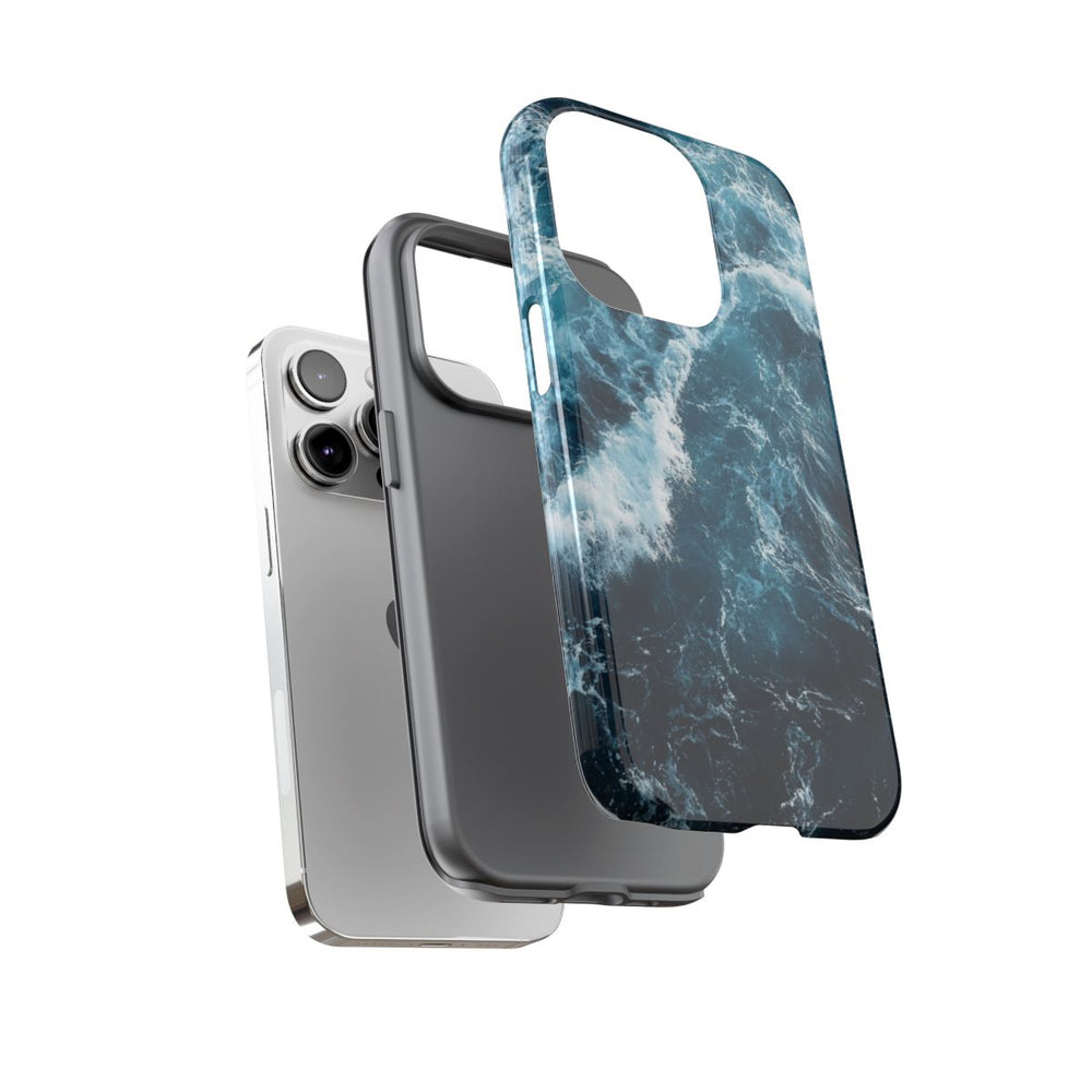 Oceaangolven in Diepblauw