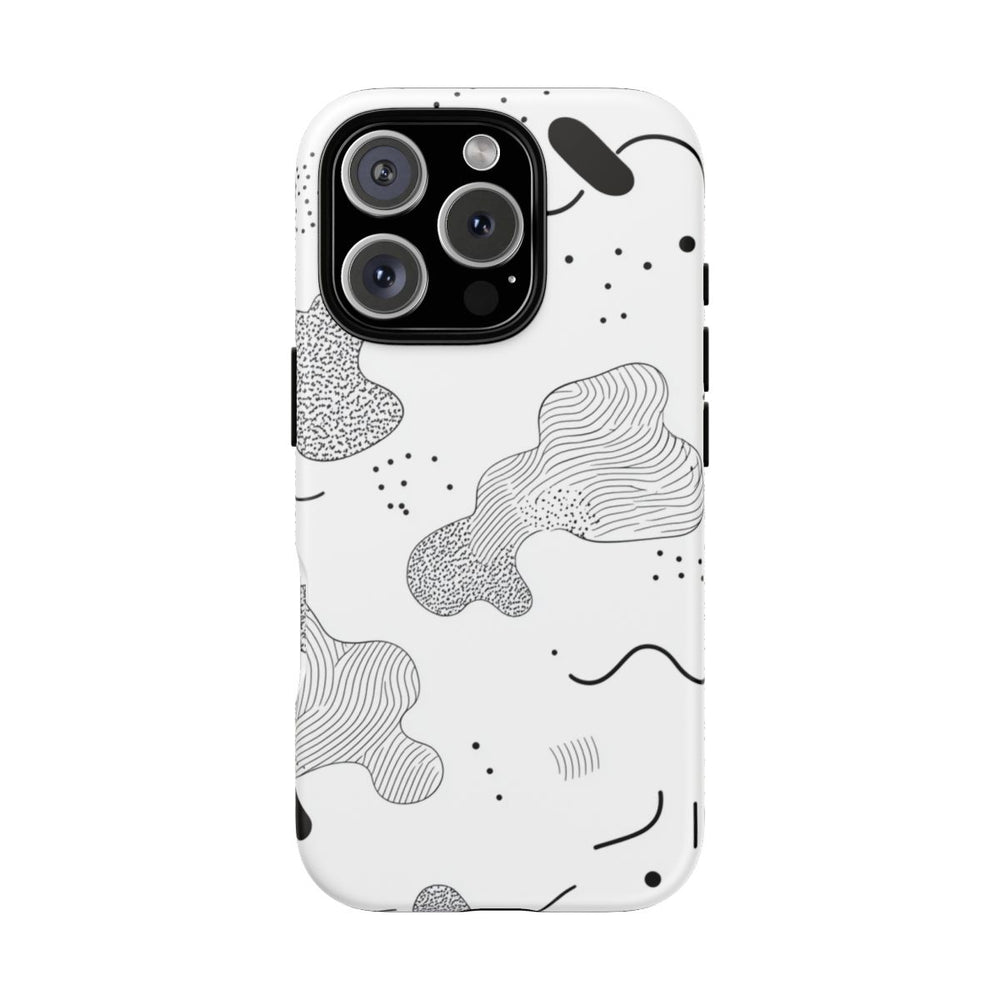 Abstract Zwart-Wit Minimalistisch Patroon