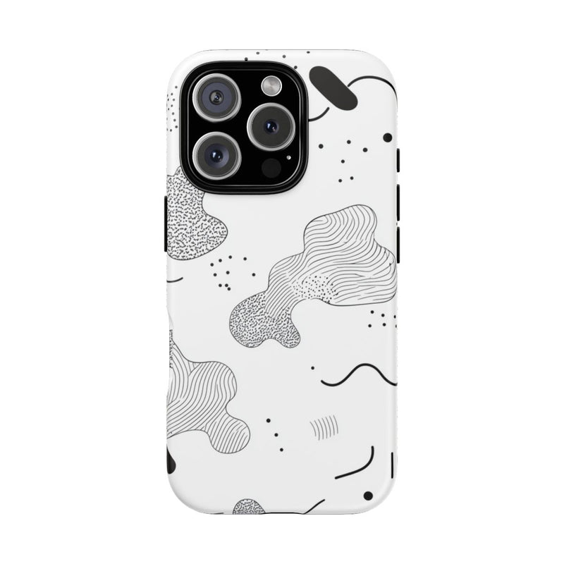Abstract Zwart-Wit Minimalistisch Patroon