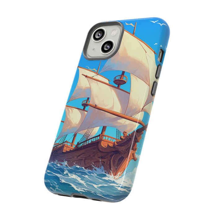 Zeilschip op Blauwe Oceaan