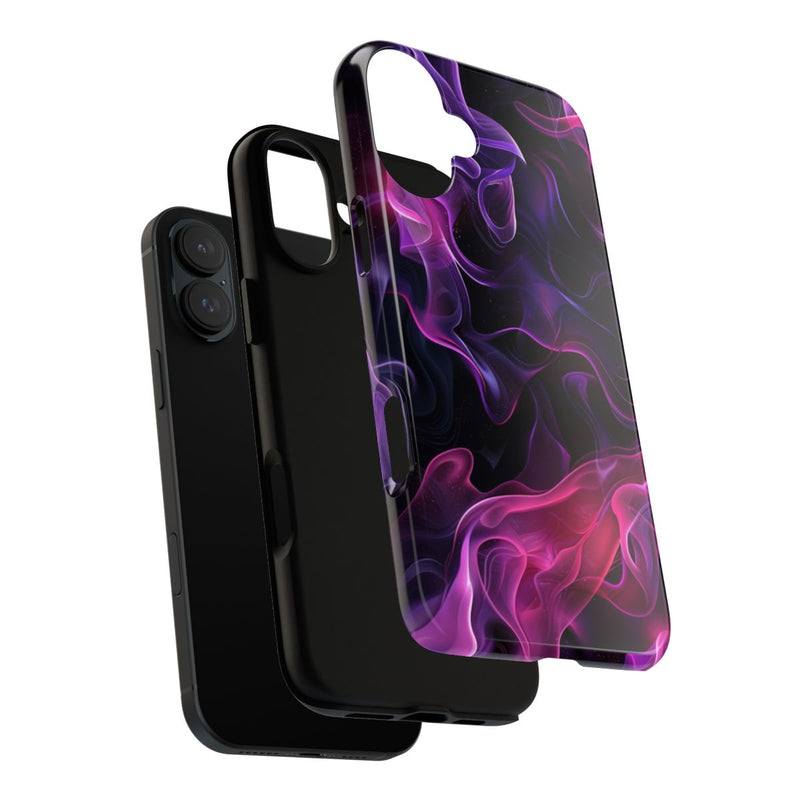 Violette en Roze Abstracte Vlammen