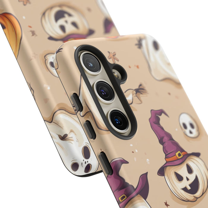 Schattige Halloween Geestjes en Pompoenen Patroon