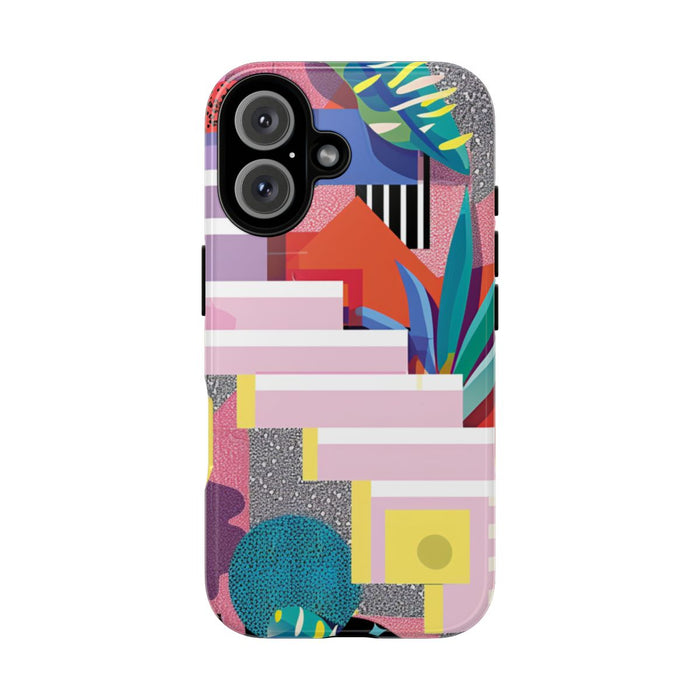 Kleurrijk Abstract Geometrisch en Botanisch Ontwerp