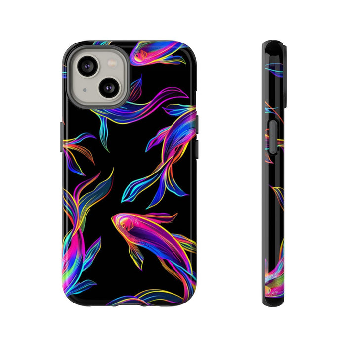 Neonkleurige Vissenpatroon