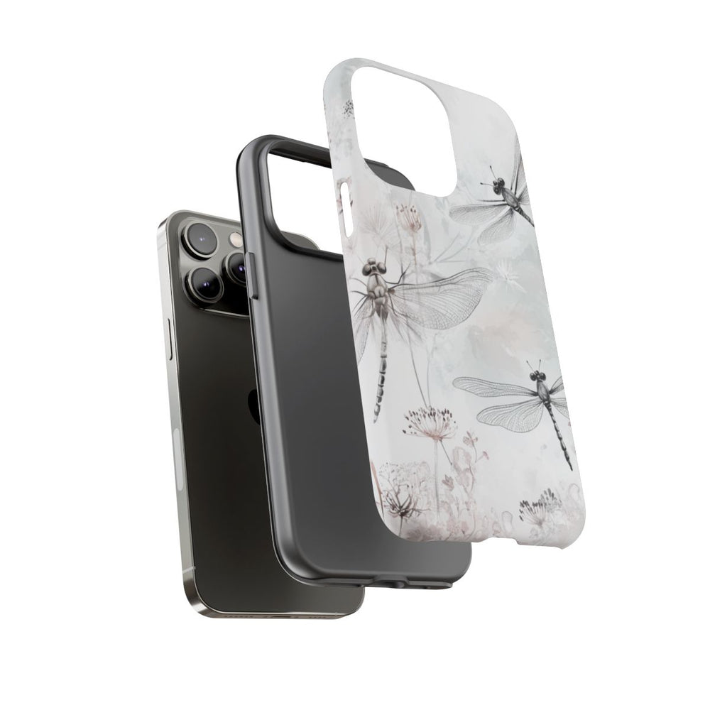 Fijne Libellen en Bloemen in Aquarel