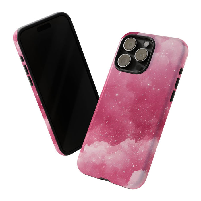 Roze Glitterwolkenpatroon