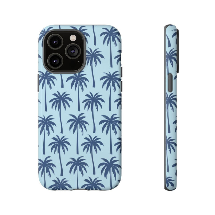 Blauw Palmbomenpatroon