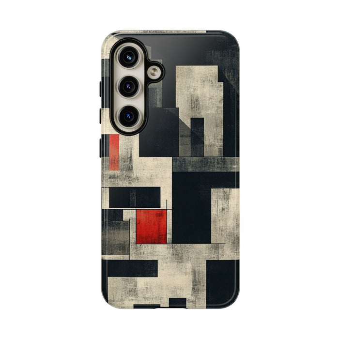 Abstract Geometrisch Patroon met Rode Accenten