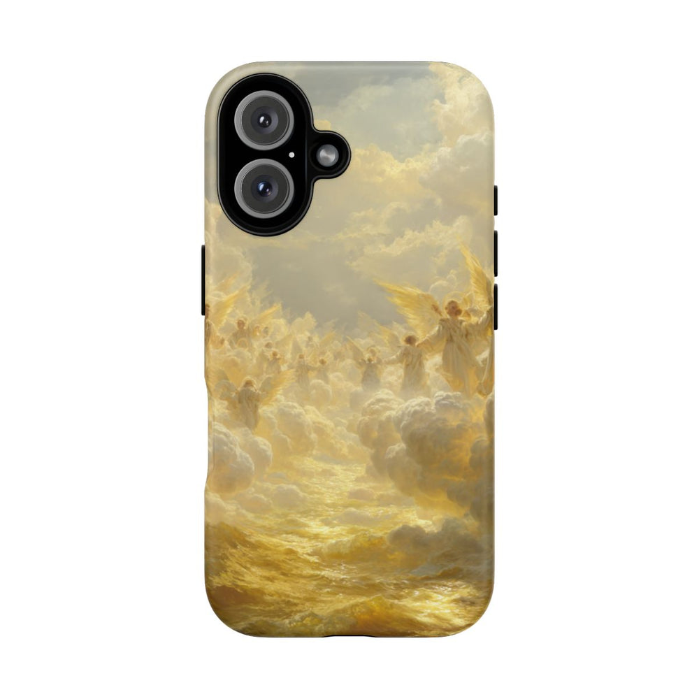 Gouden Engelen Tussen Wolken en Licht