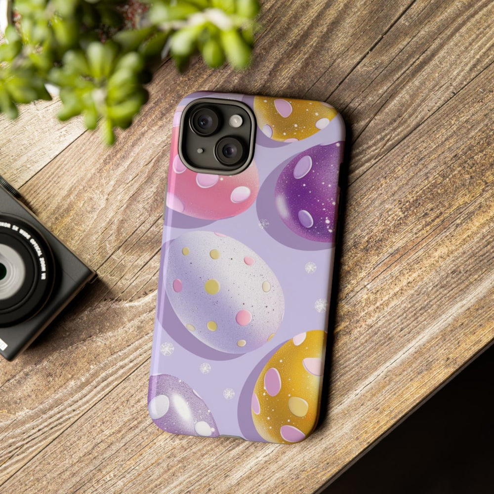 Glanzende Paaseieren met Stippenpatroon